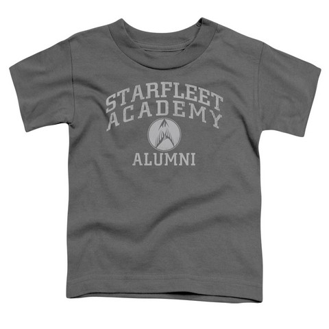 Star Trek-Alumni - Short Sleeve Toddler Tee - Charcoal- Small 2T