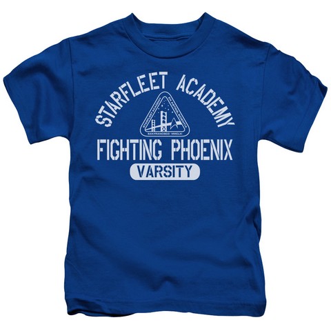 Star Trek-Varsity - Short Sleeve Juvenile 18-1 Tee - Royal- Small 4