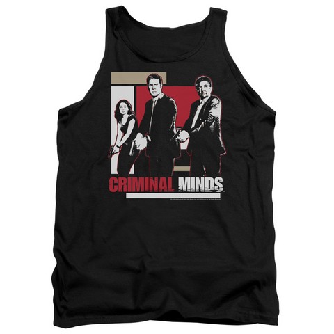 Criminal Minds-Guns Drawn - Adult Tank Top - Black- Large