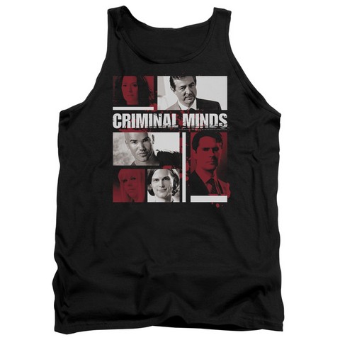Criminal Minds-Character Boxes - Adult Tank Top - Black- 2X