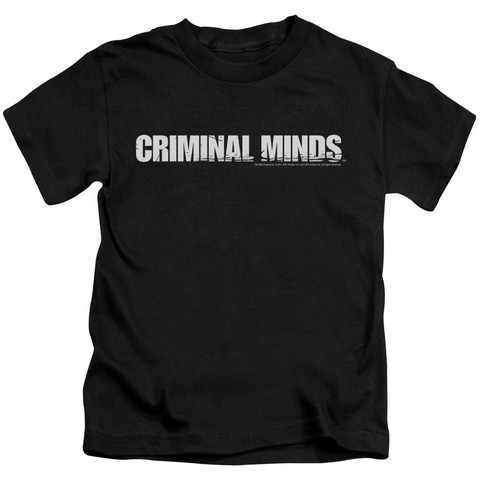 Criminal Minds-Logo - Short Sleeve Juvenile 18-1 Tee - Black- Small 4