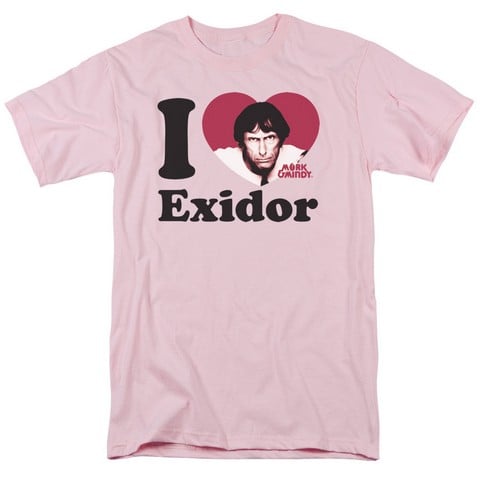 Mork & Mindy-I Heart Exidor 18-1 Tee - Pink- Small