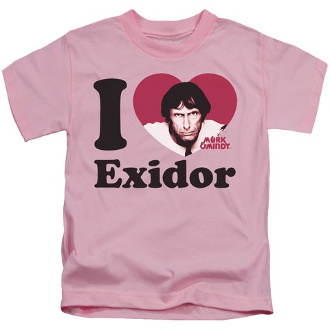 Mork & Mindy-I Heart Exidor - Short Sleeve Juvenile 18-1 Tee - Pink- Small 4