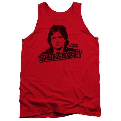 Mork & Mindy-Shazbot T-Shirt - Red - Small