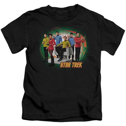 Star Trek-Enterprises Finest - Short Sleeve Juvenile 18-1 Tee - Black- Large 7