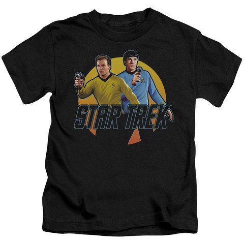 Star Trek-Phasers Ready - Short Sleeve Juvenile 18-1 Tee - Black- Small 4 -  Trevco, CBS905-KT-1