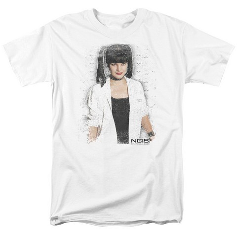 Ncis-Abby Skulls - Short Sleeve Adult 18-1 Tee - White- Small