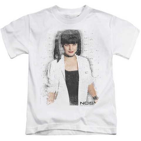 Ncis-Abby Skulls - Short Sleeve Juvenile 18-1 Tee - White- Small 4