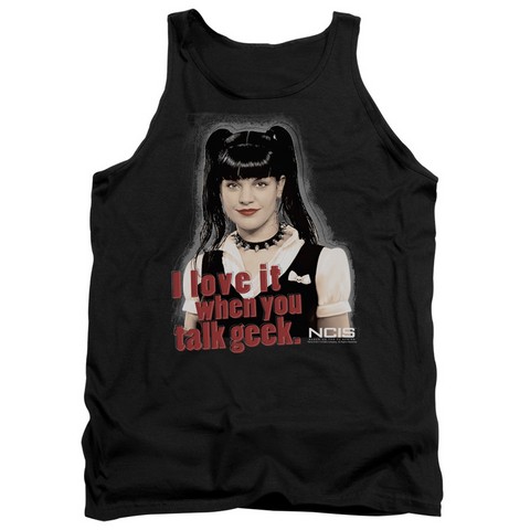 Ncis-Geek Talk - Adult Tank Top - Black- Extra Large