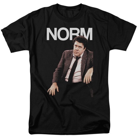 Cheers-Norm - Short Sleeve Adult 18-1 Tee - Black- Small