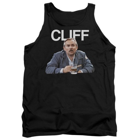 Cheers-Cliff - Adult Tank Top - Black- Medium