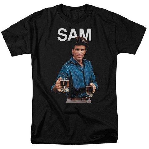 Cheers-Sam - Short Sleeve Adult 18-1 Tee - Black- 2X