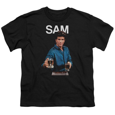 Cheers-Sam - Short Sleeve Youth 18-1 Tee - Black- Medium