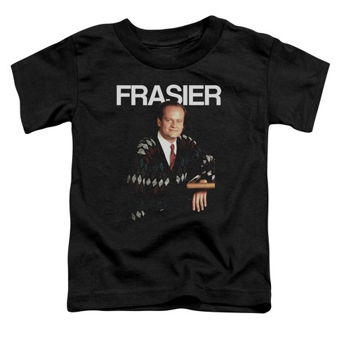 Cheers-Frasier - Short Sleeve Toddler Tee - Black- Large 4T