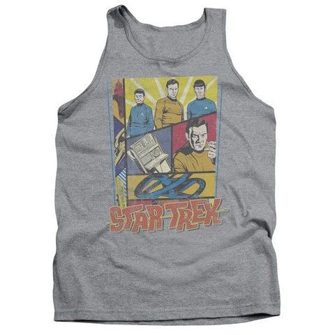 Star Trek-Vintage Collage - Adult Tank Top - Heather- Medium