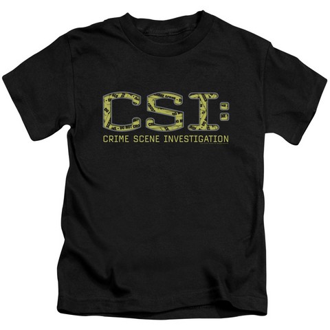 Csi-Collage Logo - Short Sleeve Juvenile 18-1 Tee - Black- Medium 5-6