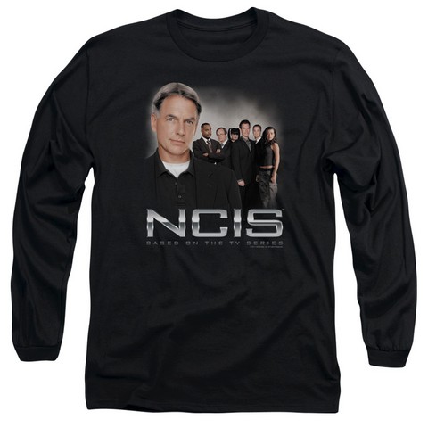 Ncis-Investigators - Long Sleeve Adult 18-1 Tee - Black- Medium