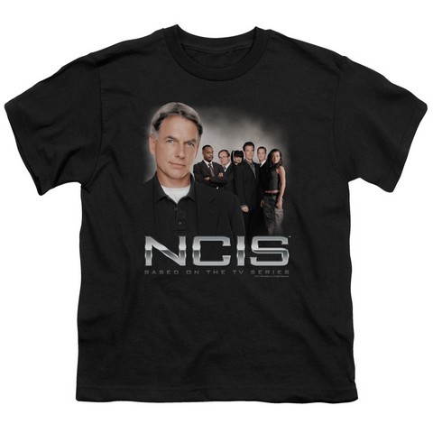 Ncis-Investigators - Short Sleeve Youth 18-1 Tee - Black- Medium