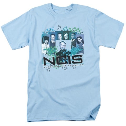 Ncis-Cast - Short Sleeve Adult 18-1 Tee - Light Blue- Small