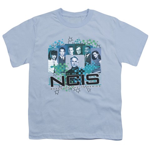 Ncis-Cast - Short Sleeve Youth 18-1 Tee - Light Blue- Medium