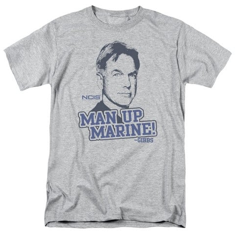 Ncis-Man Up - Short Sleeve Adult 18-1 Tee - Heather- Large
