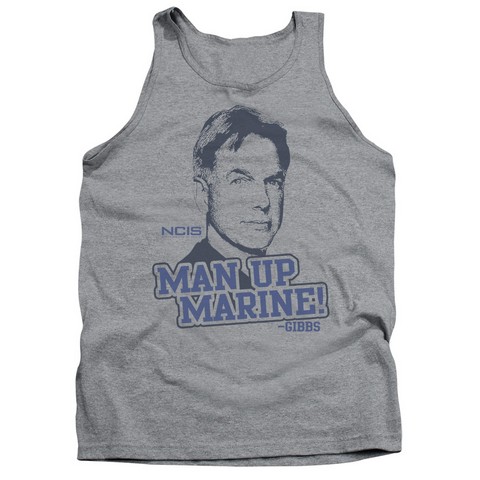 Ncis-Man Up - Adult Tank Top - Heather- Medium