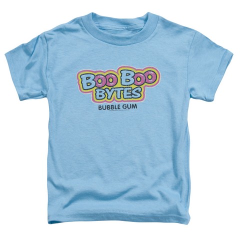 Dubble Bubble-Boo Boo - Short Sleeve Toddler Tee - Carolina Blue- Medium 3T