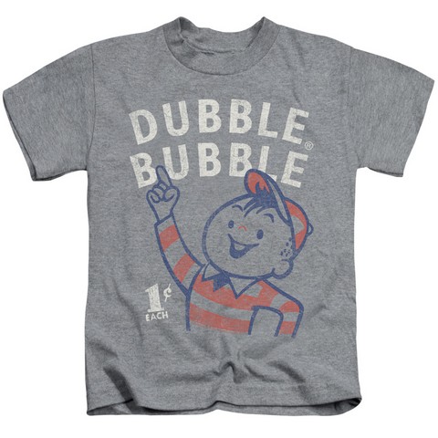Dubble Bubble-Pointing - Short Sleeve Juvenile 18-1 Tee - Heather & Small 4