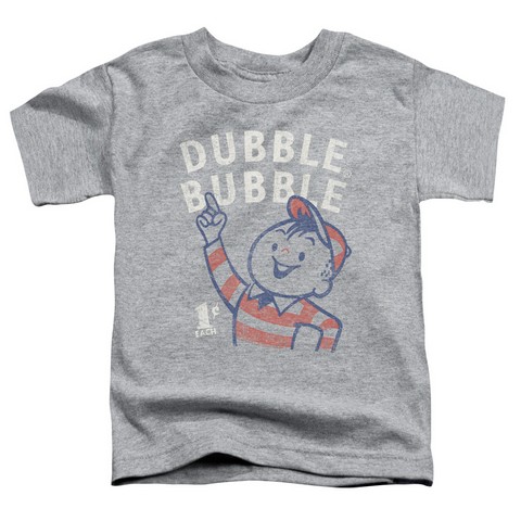 Dubble Bubble-Pointing - Short Sleeve Toddler Tee - Heather & Large 4T
