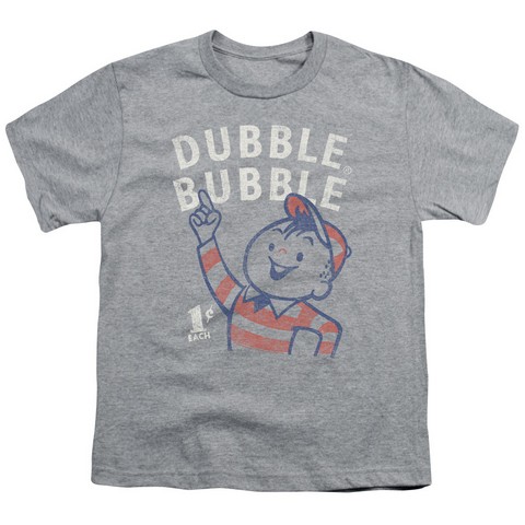 Dubble Bubble-Pointing - Short Sleeve Youth 18-1 Tee - Heather & Medium