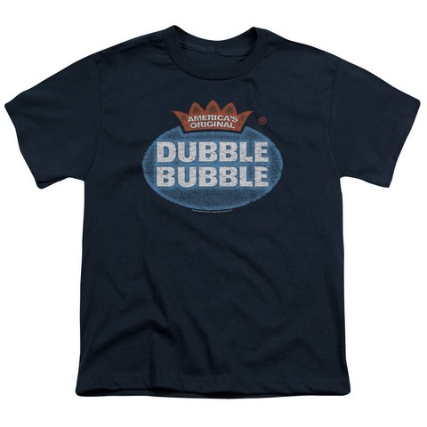 Dubble Bubble-Vintage Logo - Short Sleeve Youth 18-1 Tee - Royal Blue- Extra Large
