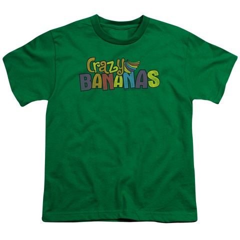 Dubble Bubble-Crazy Bananas - Short Sleeve Youth 18-1 Tee - Kelly Green- Medium