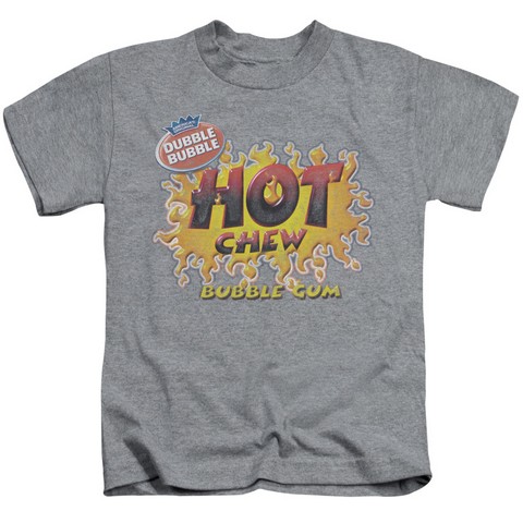 Dubble Bubble-Hot Chew - Short Sleeve Juvenile 18-1 Tee - Heather & Large 7