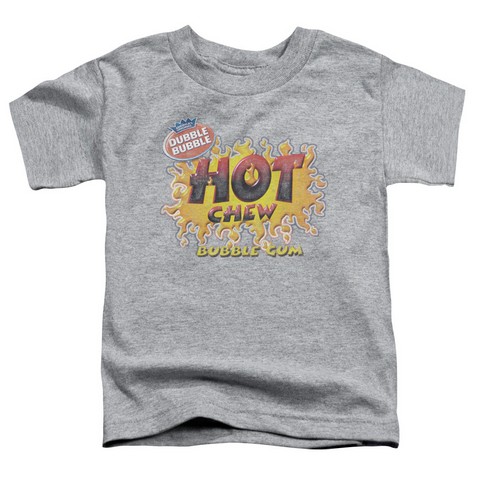 Dubble Bubble-Hot Chew - Short Sleeve Toddler Tee - Heather & Medium 3T