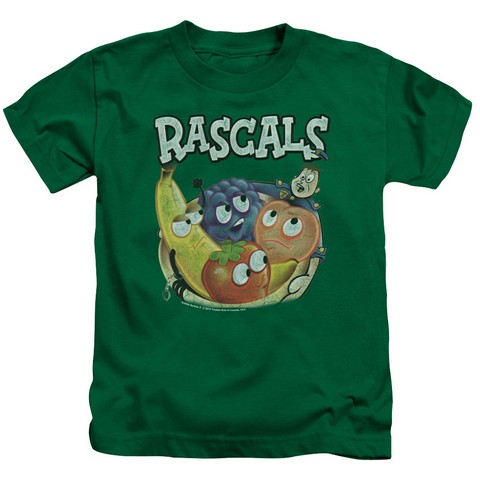 Dubble Bubble-Rascals - Short Sleeve Juvenile 18-1 Tee - Kelly Green- Medium 5-6
