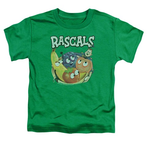 Dubble Bubble-Rascals - Short Sleeve Toddler Tee - Kelly Green- Small 2T