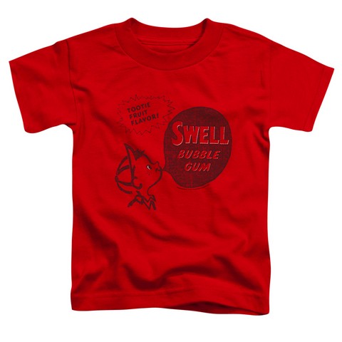 Dubble Bubble-Swell Gum - Short Sleeve Toddler Tee - Red- Large 4T