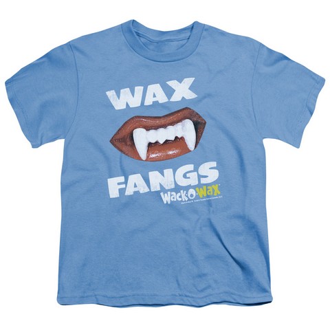 Dubble Bubble-Wax Fangs - Short Sleeve Youth 18-1 Tee - Carolina Blue- Small