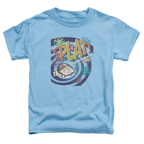 Dubble Bubble-Splat Jawbreakers - Short Sleeve Toddler Tee - Carolina Blue- Medium 3T