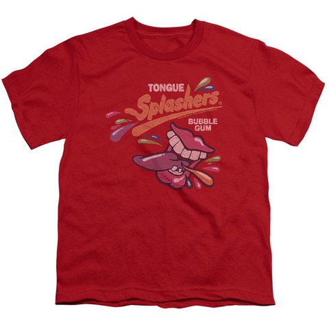 Dubble Bubble-Distress Logo - Short Sleeve Youth 18-1 Tee - Red- Small