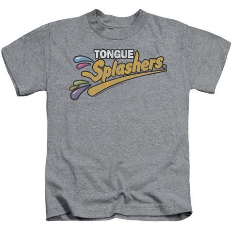 Dubble Bubble-Tongue Splashers Logo - Short Sleeve Juvenile 18-1 Tee - Heather & Small 4