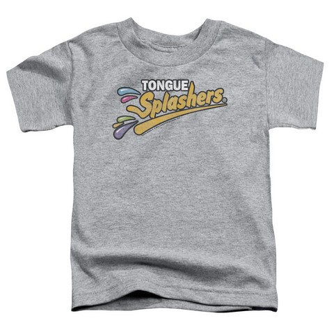 Dubble Bubble-Tongue Splashers Logo - Short Sleeve Toddler Tee - Heather & Small 2T