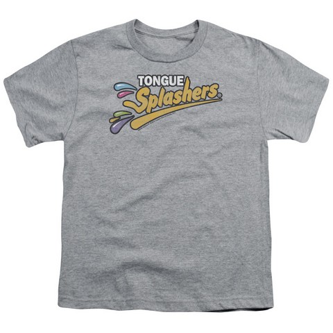 Dubble Bubble-Tongue Splashers Logo - Short Sleeve Youth 18-1 Tee - Heather & Large