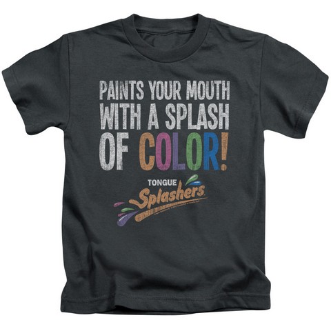 Dubble Bubble-Paints Your Mouth - Short Sleeve Juvenile 18-1 Tee - Charcoal- Small 4