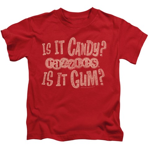 Razzles-What Is This - Short Sleeve Juvenile 18-1 Tee - Red- Medium 5-6