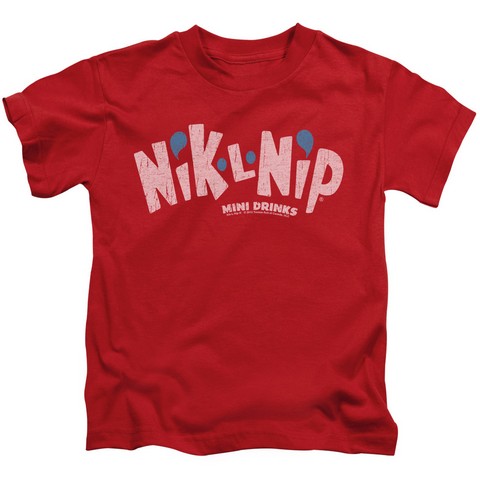 Dubble Bubble-Distressed Logo - Short Sleeve Juvenile 18-1 Tee - Red- Medium 5-6