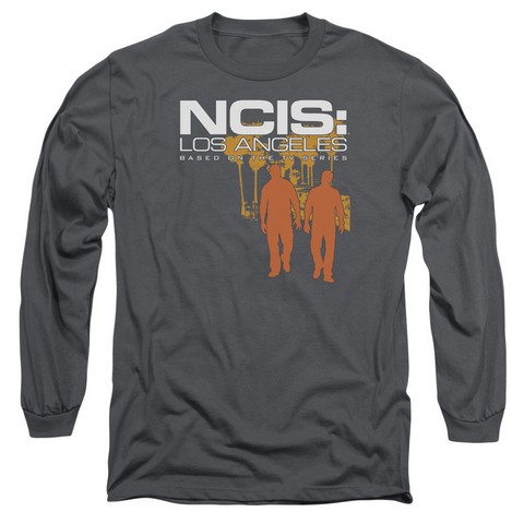 NCIS: LA Slow Walk - Long Sleeve Adult 18-1 Tee - Charcoal - Medium