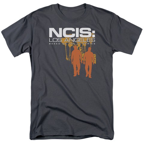 Ncis-La-Slow Walk - Short Sleeve Adult 18-1 Tee - Charcoal- Extra Large