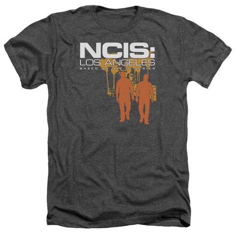 Ncis-La-Slow Walk - Adult Heather Tee - Charcoal- Medium