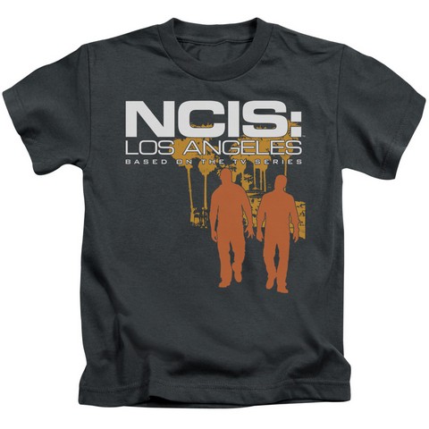 Ncis-La-Slow Walk - Short Sleeve Juvenile 18-1 Tee - Charcoal- Medium 5-6